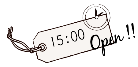 15:00～OPEN